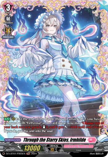 (FR25) Cardfight Vanguard Lyrical Monasterio: Sparkling Stars! Single: Through the Starry Skies, Irmhilde [D-Format] (V.2 - Frame Rare)  Frame Rare