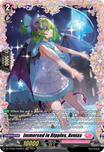 (FR30) Cardfight Vanguard Lyrical Monasterio: Sparkling Stars! Single: Immersed in Ripples, Avnias [D-Format] (V.2 - Frame Rare)  Frame Rare
