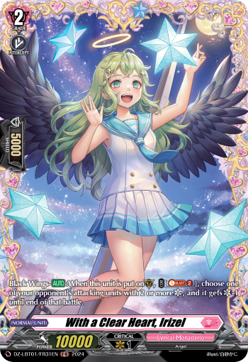 (FR31) Cardfight Vanguard Lyrical Monasterio: Sparkling Stars! Single: With a Clear Heart, Irizel [D-Format] (V.2 - Frame Rare)  Frame Rare