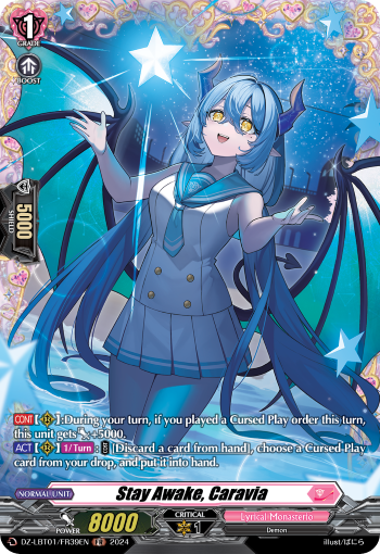 (FR39) Cardfight Vanguard Lyrical Monasterio: Sparkling Stars! Single: Stay Awake, Caravia [D-Format] (V.2 - Frame Rare)  Frame Rare