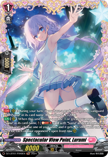 (FR40) Cardfight Vanguard Lyrical Monasterio: Sparkling Stars! Single: Spectacular View Point, Lurumi [D-Format] (V.2 - Frame Rare)  Frame Rare