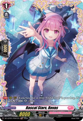 (FR41) Cardfight Vanguard Lyrical Monasterio: Sparkling Stars! Single: Rascal Stars, Rovas [D-Format] (V.2 - Frame Rare)  Frame Rare