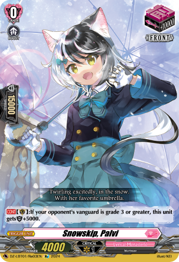 (Re03) Cardfight Vanguard Lyrical Monasterio: Sparkling Stars! Single: Snowskip, Palvi [D Format]  Special Reprint