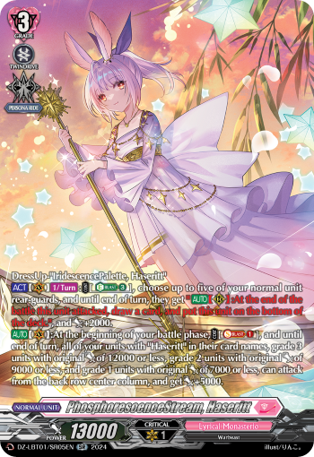(SR05) Cardfight Vanguard Lyrical Monasterio: Sparkling Stars! Single: PhosphorescenceStream, Haseritt [D-Format] (V.4 - Silver Rare)  Silver Rare