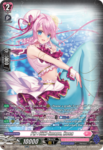 (SR16) Cardfight Vanguard Lyrical Monasterio: Sparkling Stars! Single: PRISM-Image, Rosa [D-Format] (V.4 - Silver Rare)  Silver Rare