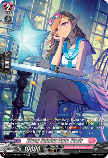 (SR27) Cardfight Vanguard Lyrical Monasterio: Sparkling Stars! Single: Warm Shining Light, Plezjr [D-Format] (V.3 - Silver Rare)  Silver Rare