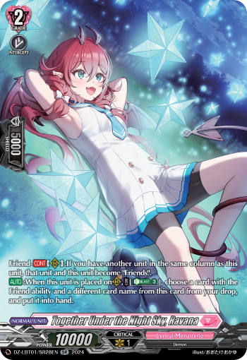 (SR28) Cardfight Vanguard Lyrical Monasterio: Sparkling Stars! Single: Together Under the Night Sky, Ravana [D-Format] (V.3 - Silver Rare)  Silver Rare