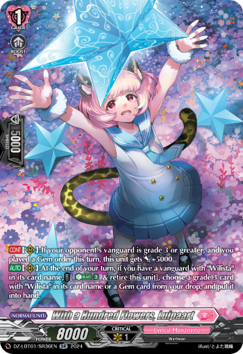 (SR36) Cardfight Vanguard Lyrical Monasterio: Sparkling Stars! Single: With a Hundred Flowers, Luipaart [D-Format] (V.3 - Silver Rare)  Silver Rare