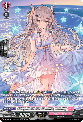 (SR39) Cardfight Vanguard Lyrical Monasterio: Sparkling Stars! Single: Bring Forth the Dreams, Tolteily [D-Format] (V.3 - Silver Rare)  Silver Rare