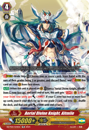 (024) Cardfight Vanguard Premium Deckset: Jewel Knight Single: Aerial Divine Knight, Altmile [P-Format]  Trial Deck