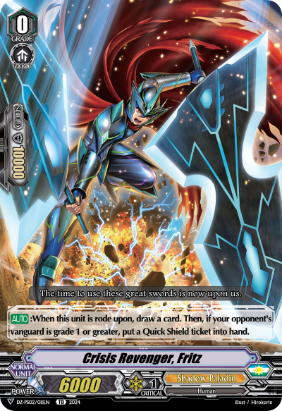 (011) Cardfight Vanguard Premium Deckset: Revenger Single: Crisis Revenger, Fritz [V Format]  Trial Deck