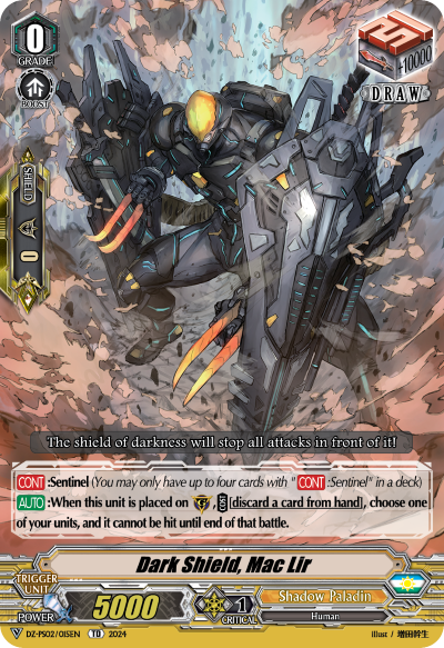 (015) Cardfight Vanguard Premium Deckset: Revenger Single: Dark Shield, Mac Lir [V-Format]  Trial Deck