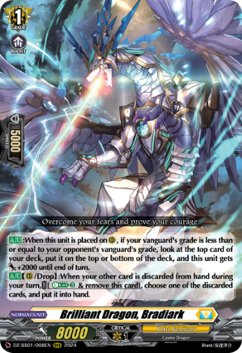 (008) Cardfight Vanguard Festival Booster 2024 Single: Brilliant Dragon, Bradiark [D-Format] (V.1 - Triple Rare)  Triple Rare