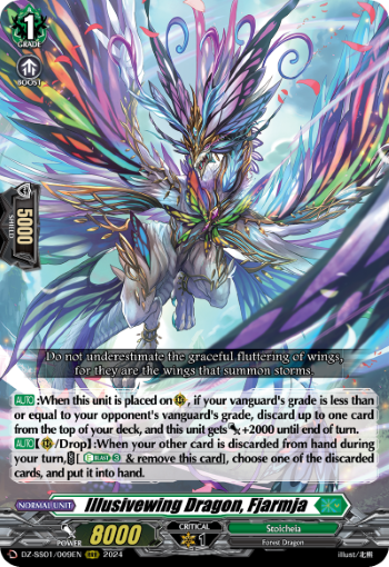 (009) Cardfight Vanguard Festival Booster 2024 Single: Illusivewing Dragon, Fjarmja [D-Format] (V.1 - Triple Rare)  Triple Rare