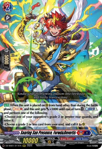 (011) Cardfight Vanguard Festival Booster 2024 Single: Soaring Sun Presence, Forwd&Revertis [D-Format] (V.1 - Triple Rare)  Triple Rare