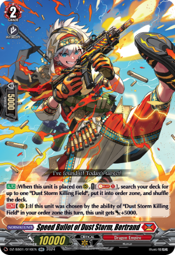 (016) Cardfight Vanguard Festival Booster 2024 Single: Speed Bullet of Dust Storm, Bertrand [D-Format]  Double Rare