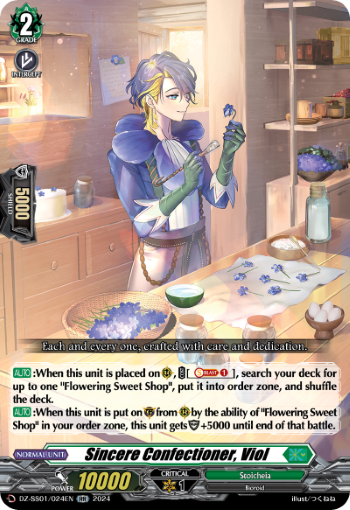 (024) Cardfight Vanguard Festival Booster 2024 Single: Sincere Confectioner, Viol [D-Format]  Double Rare