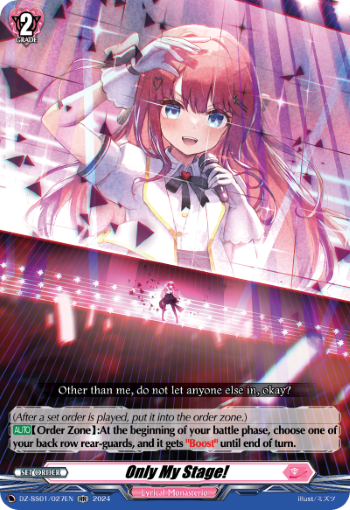 (027) Cardfight Vanguard Festival Booster 2024 Single: Only My Stage! [D-Format]  Double Rare