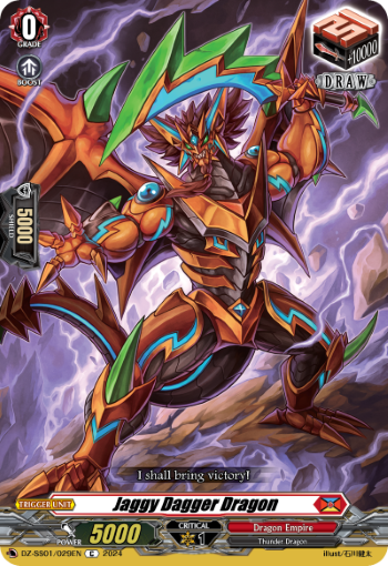 (029) Cardfight Vanguard Festival Booster 2024 Single: Jaggy Dagger Dragon [D-Format]  Common