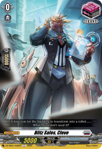 (038) Cardfight Vanguard Festival Booster 2024 Single: Blitz Sales, Cleve [D-Format]  Common