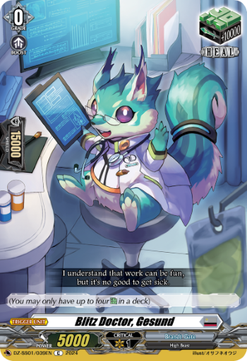 (039) Cardfight Vanguard Festival Booster 2024 Single: Blitz Doctor, Gesund [D-Format]  Common