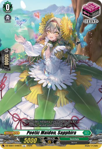 (046) Cardfight Vanguard Festival Booster 2024 Single: Poetic Maiden, Sapphira [D-Format]  Common