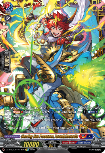 (FFR14) Cardfight Vanguard Festival Booster 2024 Single: Soaring Sun Presence, Forwd&Revertis [D-Format] (V.2 - Double Frame Rare)  Double Frame Rare