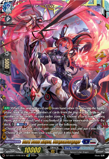 (FFR15) Cardfight Vanguard Festival Booster 2024 Single: Dark Bond Abyss, Surga&Dargage [D-Format] (V.2 - Double Frame Rare)  Double Frame Rare