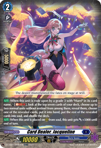 (002-R) Cardfight Vanguard Stride Deckset: Harri Single: Card Dealer, Jacqueline [D-Format] (V.2 - Trial Deck Rare)  Trial Deck Rare