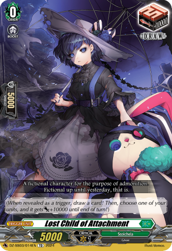 (014) Cardfight Vanguard Stride Deckset: Nightrose Single: Lost Child of Attachment [D Format]  Trial Deck