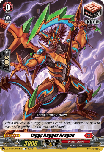 (014) Cardfight Vanguard Stardust Blade Single: Jaggy Dagger Dragon [D-Format]  Trial Deck