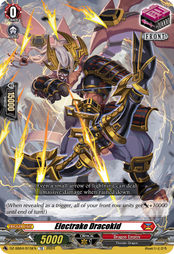 (015) Cardfight Vanguard Stardust Blade Single: Electrake Dracokid [D-Format]  Trial Deck