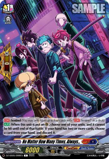 (099) Cardfight Vanguard CoroCoro Start Deck Pack Single: No Matter How Many Times, Always... [D-Format]  Common