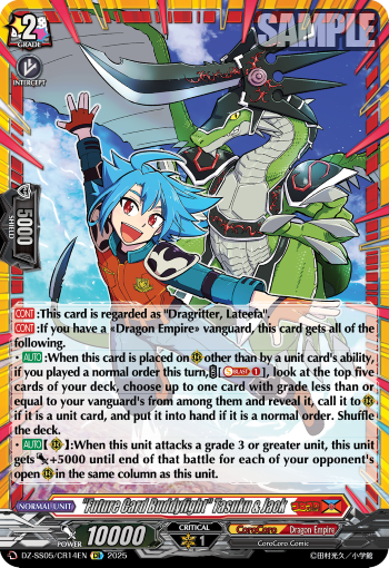 (CR14) Cardfight Vanguard CoroCoro Start Deck Pack Single: Future Card Buddyfight Tasuku & Jack [D-Format] (V.1 - Feature Rare)  Feature Rare