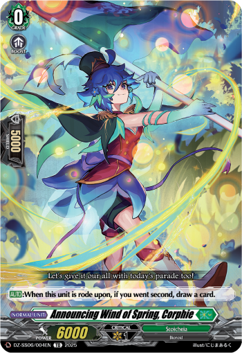 (004) Cardfight Vanguard Master Deckset: Urara Haneyama Single: Announcing Wind of Spring, Corphie [D Format]  Trial Deck