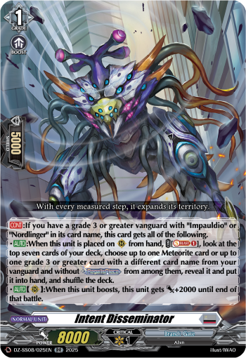 (025) Cardfight Vanguard Festival Booster 2025 Single: Intent Disseminator [D-Format]  Double Rare