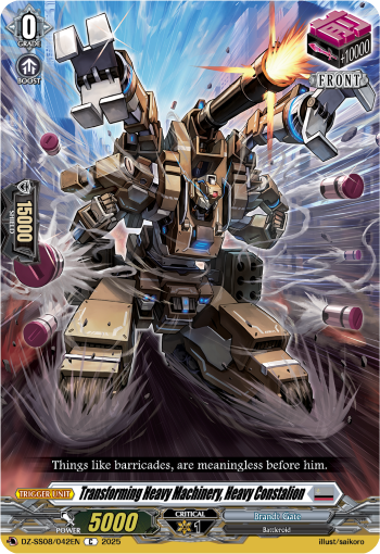 (042) Cardfight Vanguard Festival Booster 2025 Single: Transforming Heavy Machinery, Heavy Constalion [D Format]  Common