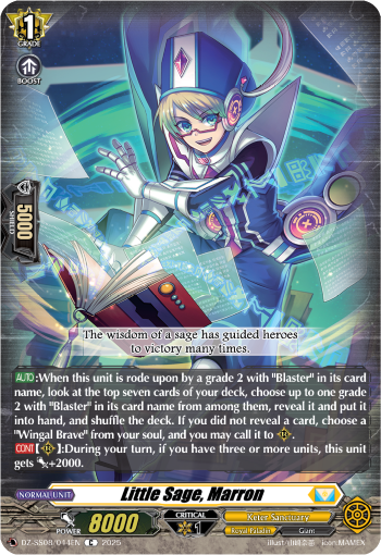 (044) Cardfight Vanguard Festival Booster 2025 Single: Little Sage, Marron [D Format]  Common