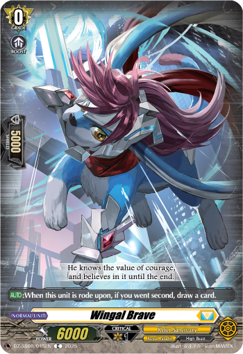 (045) Cardfight Vanguard Festival Booster 2025 Single: Wingal Brave [D Format]  Common
