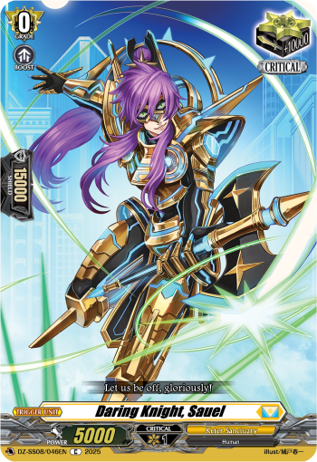 (046) Cardfight Vanguard Festival Booster 2025 Single: Daring Knight, Sauel [D Format]  Common