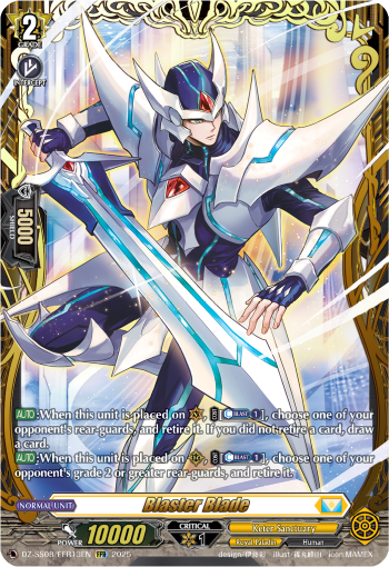 (FFR13) Cardfight Vanguard Festival Booster 2025 Single: Blaster Blade [D Format] (V.1 - Double Frame Rare)  Double Frame Rare