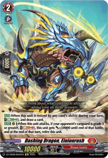 (Re02) Cardfight Vanguard Festival Booster 2025 Single: Dashing Dragon, Einionrush [D-Format]  Special Reprint