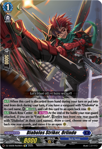 (Re09) Cardfight Vanguard Festival Booster 2025 Single: Diabolos Striker, Orlindo [D-Format]  Special Reprint