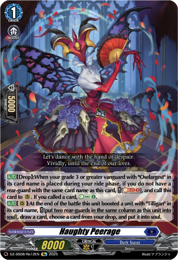 (Re12) Cardfight Vanguard Festival Booster 2025 Single: Haughty Peerage [D-Format]  Special Reprint
