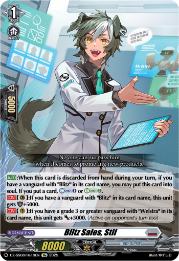 (Re19) Cardfight Vanguard Festival Booster 2025 Single: Blitz Sales, Stil [D-Format]  Special Reprint