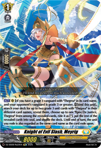 (Re22) Cardfight Vanguard Festival Booster 2025 Single: Knight of Evil Slash, Meyrig [D-Format]  Special Reprint