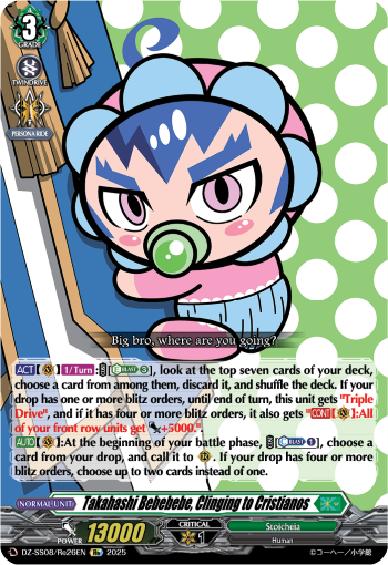 (Re26) Cardfight Vanguard Festival Booster 2025 Single: Takahashi Bebebebe, Clinging to Cristianos [D-Format]  Special Reprint