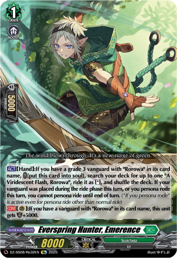 (Re32) Cardfight Vanguard Festival Booster 2025 Single: Everspring Hunter, Emerence [D-Format]  Special Reprint