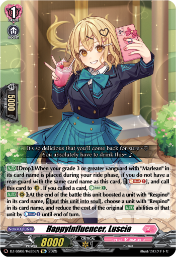 (Re35) Cardfight Vanguard Festival Booster 2025 Single: Happyinfluencer, Luscia [D-Format]  Special Reprint