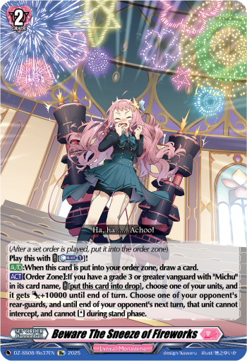 (Re37) Cardfight Vanguard Festival Booster 2025 Single: Beware The Sneeze of Fireworks [D-Format]  Special Reprint